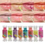 Cute Candy-Shaped Lip Gloss Set for Kids
