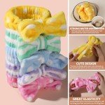 5-Pack Makeup Headbands with Removable Bows