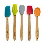 Colorful Mini Silicone and Wood Kitchen Utensil Set