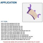 ECCPP Brake Pads Kits Fit for Magnum 330 Scrambler 500 Sportsman 400 500 600 700 800 Trailblazer Trail Boss 330, FA159 Front Rear Brake Pads