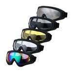 Adjustable Anti-UV ATV Motorcycle Goggles Set of 5