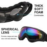 Motorcycle Goggles and Neck Bandana Mask Set
