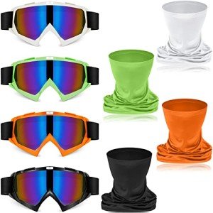 Tallew Dirt Bike Goggles with Neck Face Covers