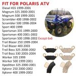 Front Rear Brake Pads Sintered for Polaris Sportsman 335 400 500 Magnum 325 500 Trail Boss 325 330 Trail Blazer 250 400 Scrambler 400 500 Xplorer 250 400 Xpedition 325 425