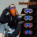 Tallew Dirt Bike Goggles with Neck Face Covers