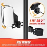 1.75" Roll Bar UTV Rear View Mirror