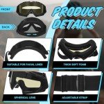 Adjustable 5-Pack ATV Dirt Bike Goggles