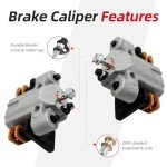 1436-423 1436-422 Front Left Right Brake Calipers W/Pads for Arctic Cat ATV 250 300 350 400 400 FIS 425 450 500 500 FIS 550 650 700 1000 Thunder Cat Side by Side Wildcat Trail 700 Wildcat 1000 X 1000