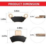 Front Rear Brake Pads Sintered for Polaris Sportsman 335 400 500 Magnum 325 500 Trail Boss 325 330 Trail Blazer 250 400 Scrambler 400 500 Xplorer 250 400 Xpedition 325 425