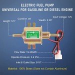 Universal 12V Electric Fuel Pump Kit with Filter
