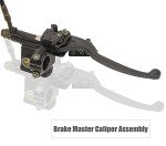 Rear Hand Hydraulic Disc Brake Left Hydraulic Brake Master Caliper Assembly Compatible for Chinese Taotao Roketa Sunl 50cc 90cc 110ccc 125cc Go-Kart Dune Buggy Quad ATV Dirt Mini Bike Kinroad 1