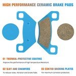 Youxmoto Ceramic Brake Pads Fit for ARCTIC CAT 250 300 350 4x4 366 Auto 400 425i 450i /500 550 650 / for Thundercat 1000 Wildcat, Front and Rear Brake Pads Fit for KYMCO Maxxer 375/ MXU375 450i
