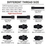 WISPAUSU 10PCS Motorcycle Flywheel Puller Kit