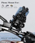 Adjustable Motorcycle Phone Holder with Vibration Dampener