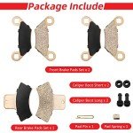 Front Rear Brake Pads Sintered for Polaris Sportsman 335 400 500 Magnum 325 500 Trail Boss 325 330 Trail Blazer 250 400 Scrambler 400 500 Xplorer 250 400 Xpedition 325 425