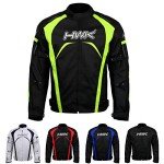 High Visibility Waterproof Motorcycle Jacket with Armor