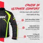 High Visibility Waterproof Motorcycle Jacket with Armor