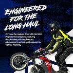 High Visibility Waterproof Motorcycle Jacket with Armor