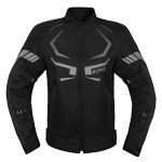 Men's Waterproof Armored Biker Jacket - Black XL