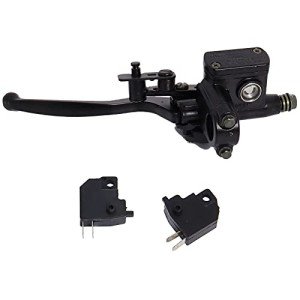Poweka New 50cc 70cc 90cc 110cc 125cc 150cc 200cc 250cc Kids ATV Dirt Bike Left Hand Hydraulic Brake Master Cylinder with Handle Lever