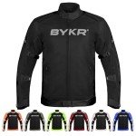 Men's Breathable Mesh Motorcycle Jacket - Large Black