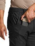 CQR Men's Black Tactical Cargo Pants, 36W x 34L