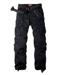 Men's Tactical Camo Cargo Pants with 8 Pockets
