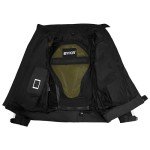 Men's Breathable Mesh Motorcycle Jacket - Large Black