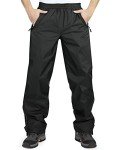Men's Waterproof Windproof Rain Pants for Outdoors