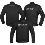 Men's Breathable Mesh Motorcycle Jacket - Large Black