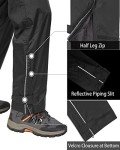 Men's Waterproof Windproof Rain Pants for Outdoors