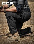 CQR Tactical Water Resistant Cargo Pants - Black