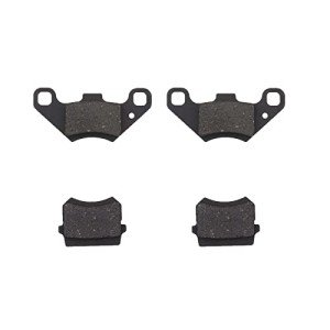 2 Pairs Brake Pads Compatible with 50cc 70cc 90cc 110cc 125cc 150cc 200cc 250cc ATV Go Kart Pit Dirt Bike Mini Quad Quad Bikes Dune Buggy 4 Wheeler Sandrail Taotao SunL JCL NST Coolster