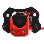 PRO BAT Rear Hydraulic Disc Brake Caliper System ATV Quad Front Hand Brake Assembly Brake Caliper Master Cylinder Come with Brake Pads for 50cc 70cc 90cc 110cc 125cc 150cc Quad Bike ATV Buggy, Red