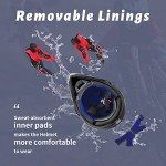 OUMURS Adjustable Adult ATV Dirt Bike Helmet Set