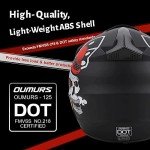 OUMURS Adjustable Adult ATV Dirt Bike Helmet Set
