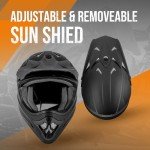 OUMURS Adult ATV Helmet with Goggles and Gloves