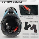 DOT Certified Full Face Motocross Helmet Set