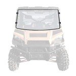 HJSIUTV Front Full Windshield Clear Scratch Resistant Windscreen Compatible with 2013-2020 Polaris Ranger Full Size XP 900 1000 Diesel Crew
