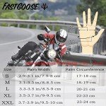 FASTGOOSE Motocross Riding Gloves - White, Large