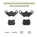 2 Pairs Brake Pads Compatible with 50cc 70cc 90cc 110cc 125cc 150cc 200cc 250cc ATV Go Kart Pit Dirt Bike Mini Quad Quad Bikes Dune Buggy 4 Wheeler Sandrail Taotao SunL JCL NST Coolster