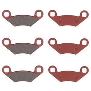 MOTOKU Front & Rear Brake Pads for Hawkeye Outlaw Predator 500 Sportsman 400 570 EPS 800 EFI