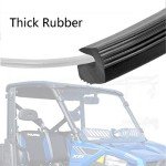 HJSIUTV Front Full Windshield Clear Scratch Resistant Windscreen Compatible with 2013-2020 Polaris Ranger Full Size XP 900 1000 Diesel Crew