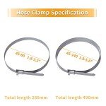 MIKKUPPA 8PC Adjustable Stainless Steel CV Boot Clamps