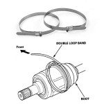 MIKKUPPA 8PC Adjustable Stainless Steel CV Boot Clamps