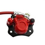 PRO BAT Rear Hydraulic Disc Brake Caliper System ATV Quad Front Hand Brake Assembly Brake Caliper Master Cylinder Come with Brake Pads for 50cc 70cc 90cc 110cc 125cc 150cc Quad Bike ATV Buggy, Red