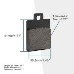 GOOFIT Disc Rear Brake Pad Set Replacement for 50cc 70cc 90cc 110cc 125cc Buggy Sunl TaoTao Dirt Pit Bike Go Kart ATV 4 Wheeler Quad