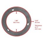 Caltric Armature Plate Compatible with Polaris Sportsman 400 4X4 1993-2004