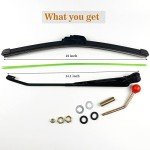 Valchoose UTV Windshield Wiper Kit - 16” Blades