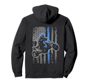 American Flag ATV Riding Gift Hoodie